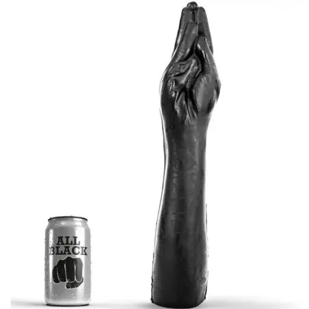 Gode poing géant 40 cm noir mat ALL BLACK - fist fisting réaliste taille réelle pour adultes sex toys