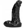 Dildo principiante nervato 13 cm nero ALL BLACK vista generale
