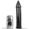 Gode pointu noir ALL BLACK 24 cm PVC vue d'ensemble jouet sexuel