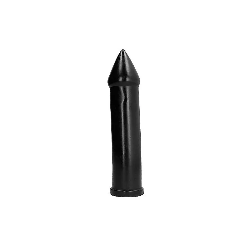 Black pointed dildo ALL BLACK 24 cm PVC overview sex toy