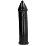 Dildo a punta nero ALL BLACK 24 cm PVC vista d'insieme giocattolo sessuale