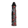 Riesiger gerillter Dildo schwarz 26 cm ALL BLACK - PVC Sexspielzeug