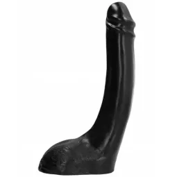 Gode de fisting souple 29 cm – All Black, jouet sexuel noir réaliste