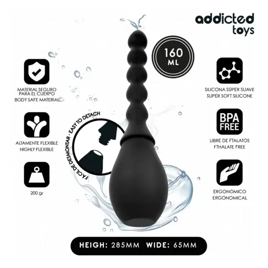 Limpiador de viaje Addicted Toys 160 ml - Higiene para juguetes íntimos de viaje