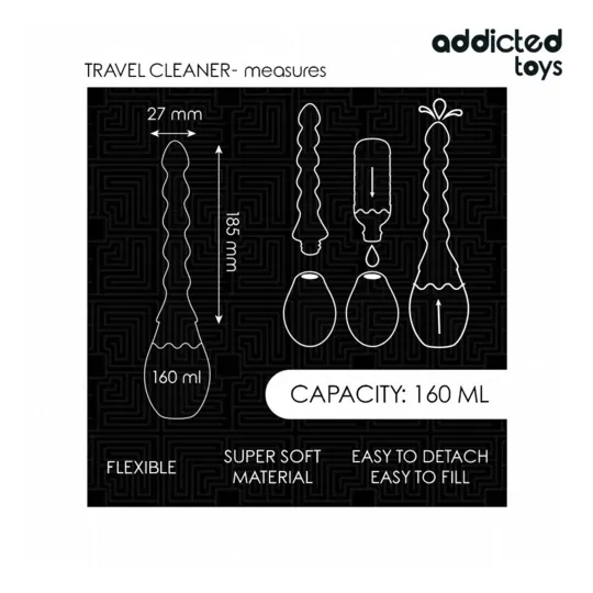Addicted Toys travel cleaner 160 ml - Hygiene for intimate toys on the go