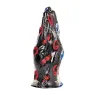 Dildo per fisting ergonomico ALL BLACK nero 21 cm - vista principale