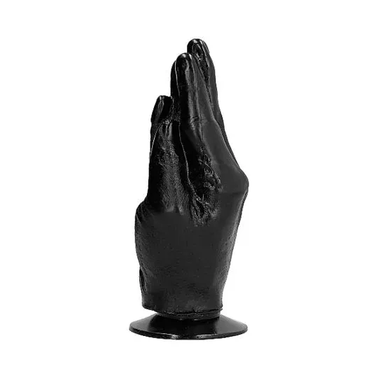 Ergonomischer Fisting-Dildo ALL BLACK schwarz 21 cm - Hauptansicht