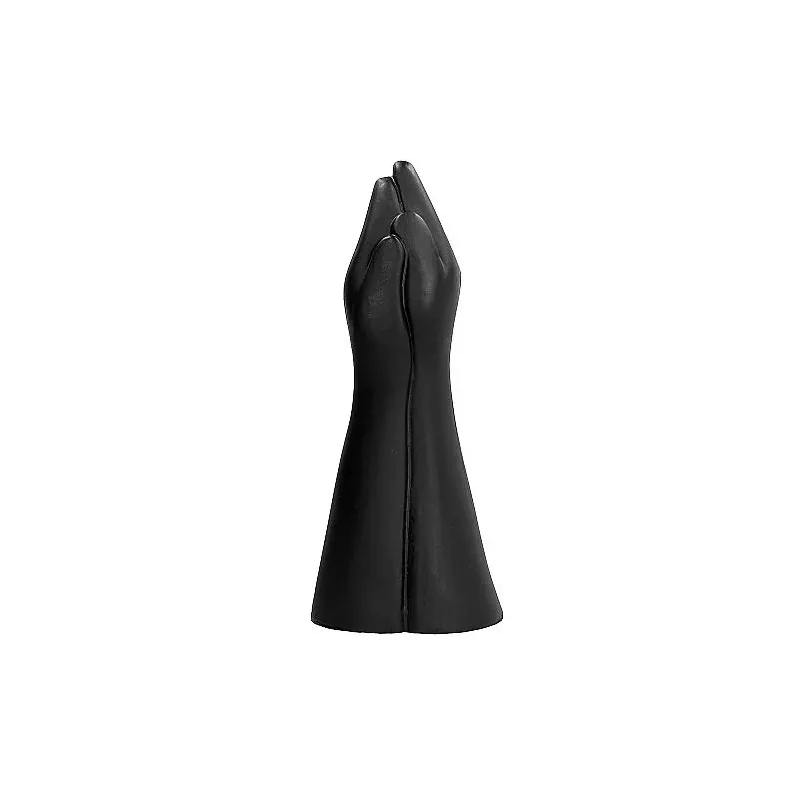 ALL BLACK realistic fist dildo black 39 cm - soft PVC fisting dildo for extreme play