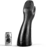 ALL BLACK consolador fisting mano realista negra 39 cm - consolador de PVC suave para prácticas extremas
