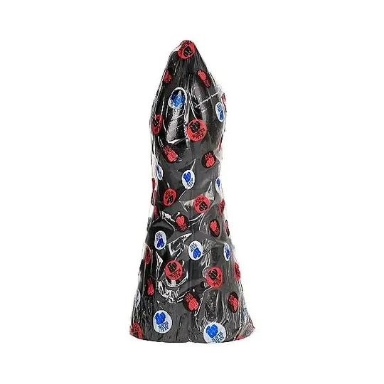 ALL BLACK realistic fist dildo black 39 cm - soft PVC fisting dildo for extreme play