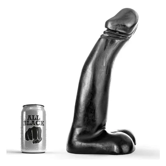 Realistischer Fisting-Dildo extra lang 29 cm schwarz ALL BLACK