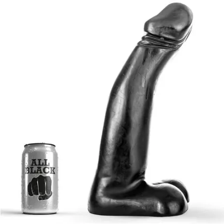 Realistischer Fisting-Dildo extra lang 29 cm schwarz ALL BLACK
