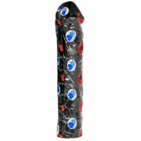 Riesiger weicher Fisting-Dildo 32 cm schwarz mit Adern - ALL BLACK - Anal-Sextoy für Fortgeschrittene