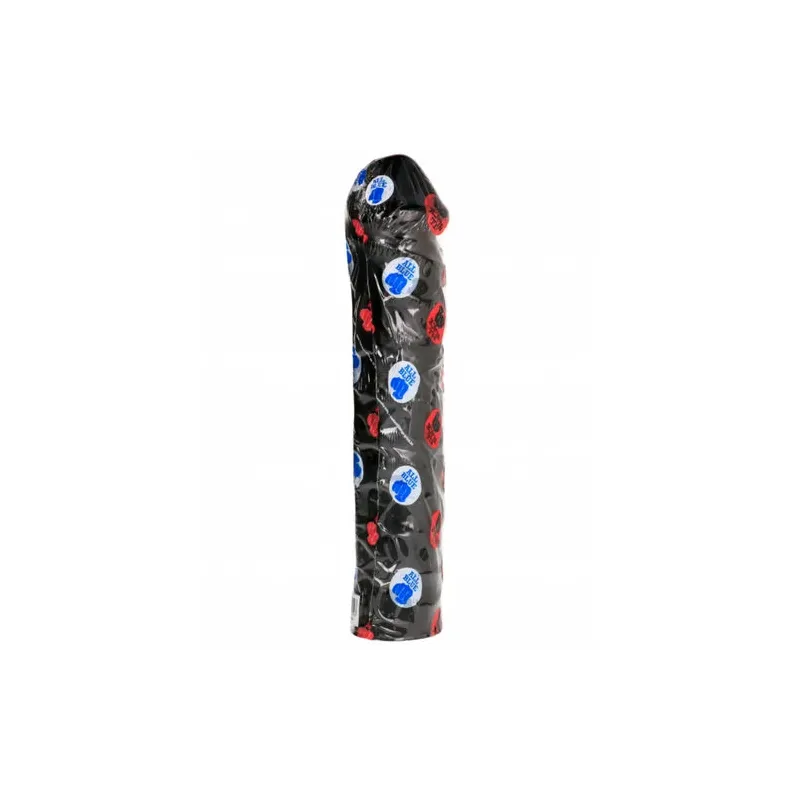 Giant soft fisting dildo 32 cm black with realistic veins - ALL BLACK - anal sex toy for advanced