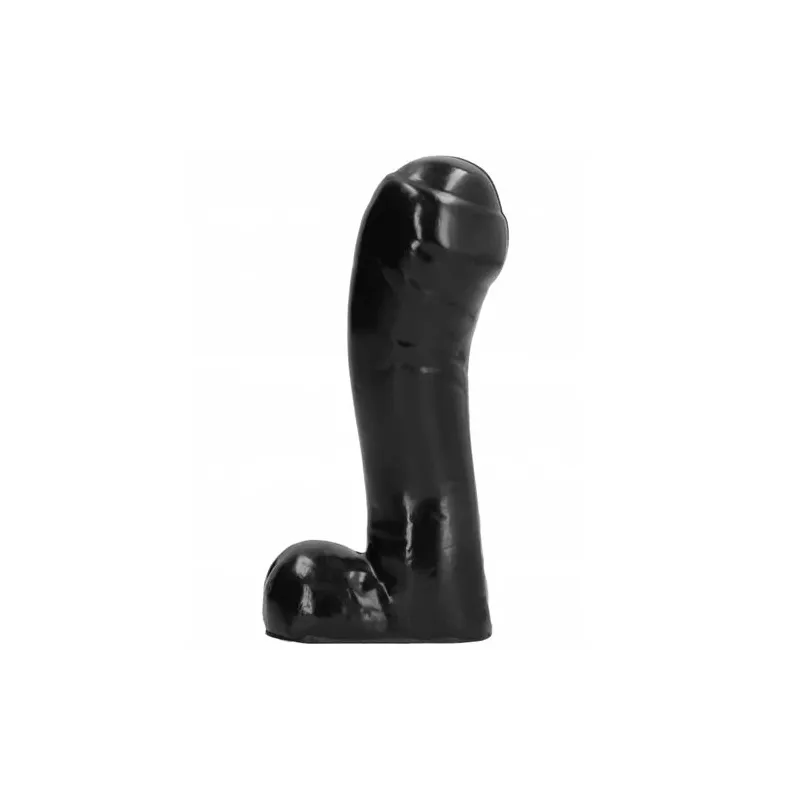 Schwarzer Dildo für Anfänger 15 cm von All Black – Sexspielzeug aus glattem Silikon