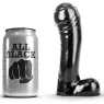 Dildo nero per principianti 15 cm All Black, giocattolo sessuale in silicone liscio