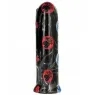 Black thick dildo 19 cm from ALL BLACK, smooth silicone – main view