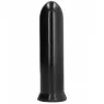 Consolador negro grueso 19 cm de ALL BLACK, silicona suave – vista principal