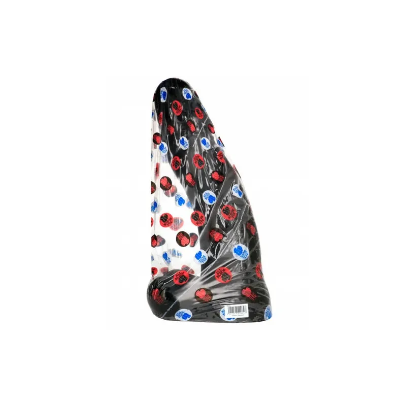 Großer schwarzer Dildo ALL BLACK 45 cm, flexibel und fest, aus TPR für Erwachsene
