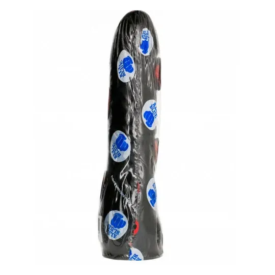 Realistischer ergonomischer Dildo ALL BLACK schwarz 20 cm - Gebogener realistischer Dildo für G-Punkt und Prostata