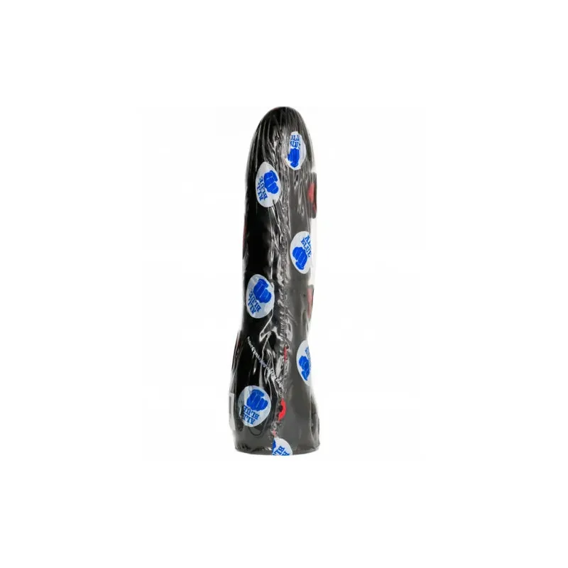 Gode réaliste ergonomique ALL BLACK noir 20 cm - Dildo réaliste courbé pour point G et prostate