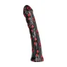 Plug anale scanalato nero ALL BLACK 31 cm vista generale giocattolo anale PVC scanalature profonde
