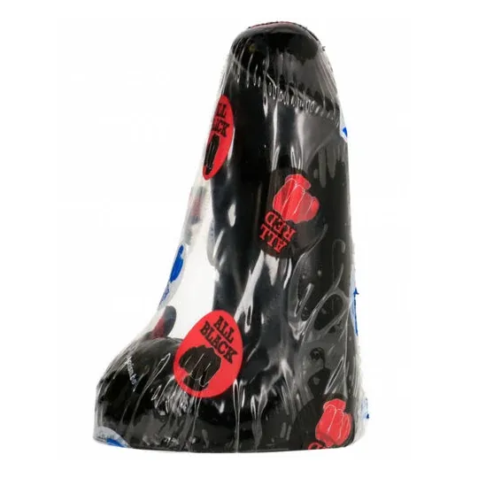 Consolador realista ALL BLACK 13 cm para principiantes, color negro, liso y corto - juguete íntimo