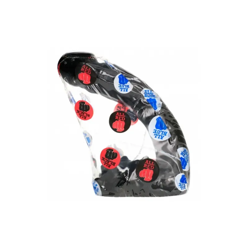Realistic dildo ALL BLACK 19 cm, black color, with detailed veins and glans, for adult use