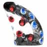 Gode réaliste ALL BLACK de 19 cm, couleur noire, avec détails de veines et gland visible, pour adultes