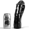 Realistic waterproof dildo 20 cm black ALL BLACK with subtle ridges
