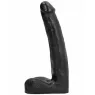 Gode réaliste texturé ALL BLACK 21 cm – jouet sexuel noir avec texture pour stimulation intense