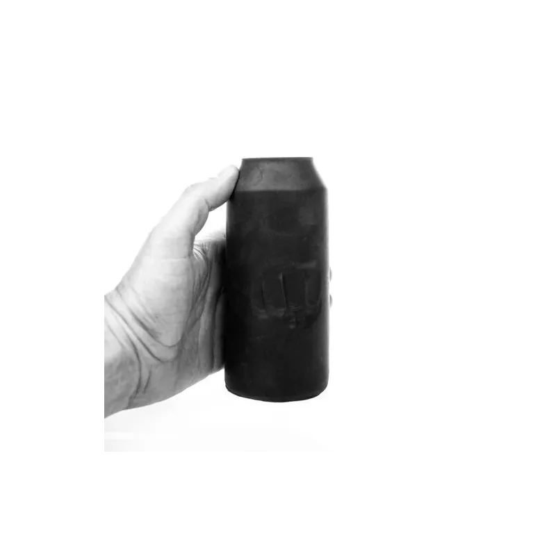 Masturbatore ALL BLACK Energy a forma di lattina nera – vista frontale