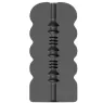 Masturbador en espiral negro 17 cm de ALL BLACK con nervaduras internas para estimulación