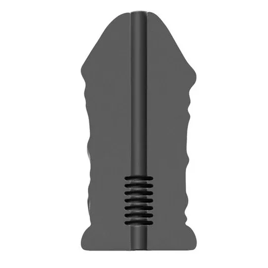ALL BLACK Papa Masturbator realistische geäderte Schaft 17 cm Hauptansicht für Männer