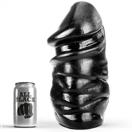 Dildo anale nero ALL BLACK 33 cm senza testicoli – giocattolo lungo e liscio