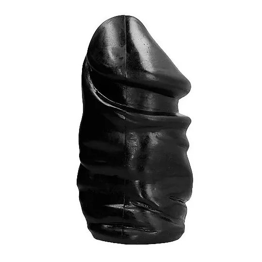 Schwarzer Anal-Dildo ALL BLACK 33 cm ohne Hoden – extra lang und glatt