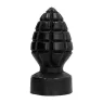 Plug anale granata nero 14 cm ALL BLACK PVC sex toy