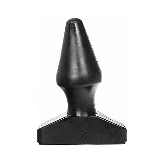 Plug anal conique noir ALL BLACK 15,5 cm – vue principale avant