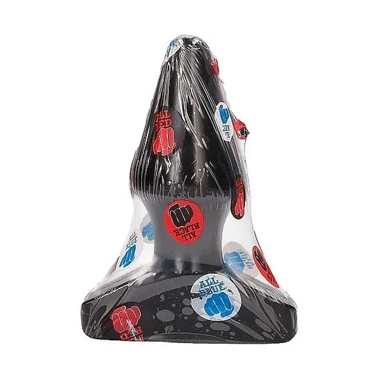 Konischer Analplug schwarz ALL BLACK 15,5 cm – Vorderansicht