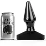 Cône anal noir 16 cm ALL BLACK - Plug anal en PVC à forme conique pour insertion facile