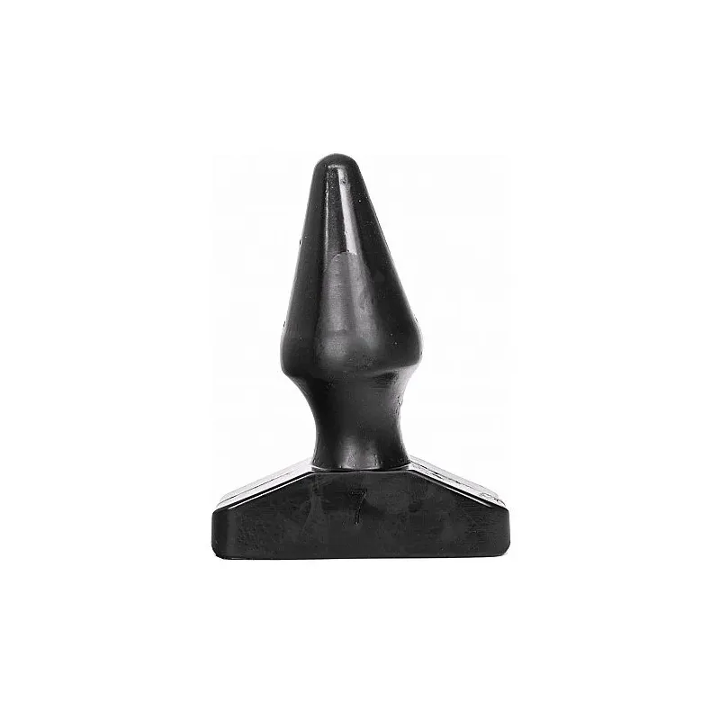 Tapón anal cónico negro 16 cm ALL BLACK de PVC para estiramiento anal