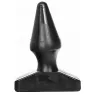 Plug anale conico nero 16 cm ALL BLACK in PVC per facile inserimento