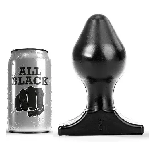 Plug anal progressif 16x8 cm noir ALL BLACK vue principale