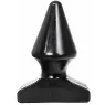Black progressive anal plug ALL BLACK 17 cm front view insertable 13 cm