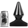 Progressives Analplug ALL BLACK 18,5 cm aus schwarzem PVC, konische Form für sanftes Dehnen