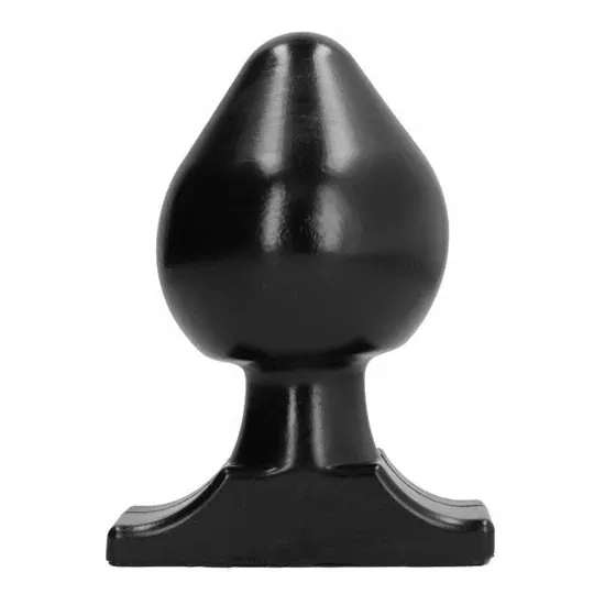 Plug anale progressivo ALL BLACK nero silicone 19 cm per stretching graduale - giocattolo intimo in silicone
