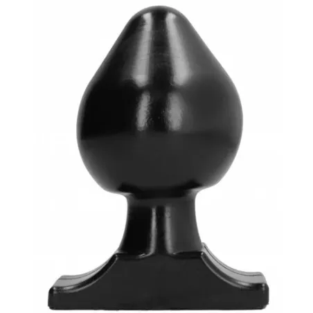 Plug anale progressivo ALL BLACK nero silicone 19 cm per stretching graduale - giocattolo intimo in silicone