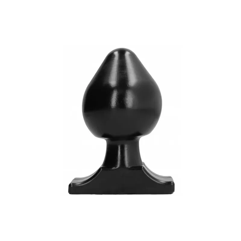 Plug anale progressivo ALL BLACK nero silicone 19 cm per stretching graduale - giocattolo intimo in silicone