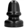 Plug anal noir 23 cm ALL BLACK avec base large, forme ergonomique en PVC