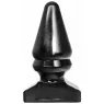 Plug anal conique géant ALL BLACK 28,5 cm - jouet en PVC noir